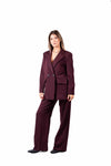 Blazer Doppiopetto Bordeaux donna Miss love - 2