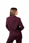 Blazer Doppiopetto Bordeaux donna Miss love - 6