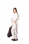 Giacca Felpa Panna con Bande donna Miss love - 3