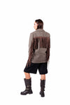 Blazer Pied-de-Poule con Frange donna Miss love - 5