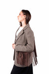 Blazer Pied-de-Poule con Frange donna Miss love - 1