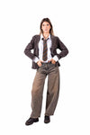 Blazer in Velluto Grigio donna Miss love - 2