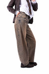 Jeans Barrel Fit Lavaggio Vintage donna Miss love - 2
