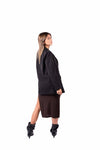 Blazer Doppiopetto Nero donna Miss love - 3