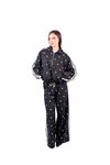 Bomber Nero a Pois con Bande donna Miss love - 5