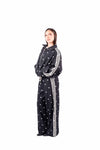 Pantaloni Jogger Neri a Pois con Bande donna Miss love - 2
