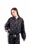 Bomber Nero a Pois con Bande donna Miss love - 4