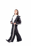 Pantaloni Jogger Neri a Pois con Bande donna Miss love - 3