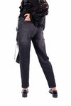 Jeans Mom Fit Nero donna Miss love - 3