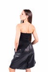 Top a Fascia Nero con Rete di Strass donna Miss love - 2