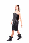 Top a Fascia Nero con Rete di Strass donna Miss love - 8