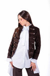 Giacca Napoleone in Velluto Testa di Moro donna Miss love - 1