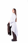 Camicia Lunga Bianca con Fiocco Scarf donna Miss love - 4