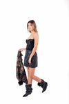Corsetto Bustier Nero Stringato sul Retro donna Miss love - 4