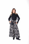 Pantaloni Wide-Leg Stampa Zebrata donna Miss love - 3