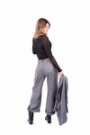 Maglia Manica Lunga in Mesh Nero donna Miss love - 3