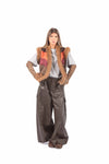 Gilet Patchwork Multicolor in Ecopelliccia donna Tensione in - 2