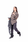 Camicia a Quadri Tartan Drapeggiata donna Miss love - 3
