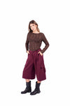 Maglia Maniche Lunghe in Pizzo Trasparente Cioccolato donna Miss love - 3