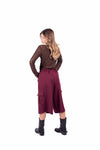 Maglia Maniche Lunghe in Pizzo Trasparente Cioccolato donna Miss love - 4