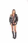 Giubbino in Ecopelle Nero con Zip donna Tensione in - 2
