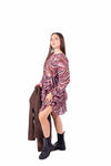 Abito Corto in Chiffon Zebrato con Volant donna Miss love - 4