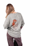 Maglia Doppio Strato Salvia con Stampa donna Miss love - 2