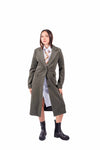 Cappotto Lungo Verde Militare donna Miss love - 1
