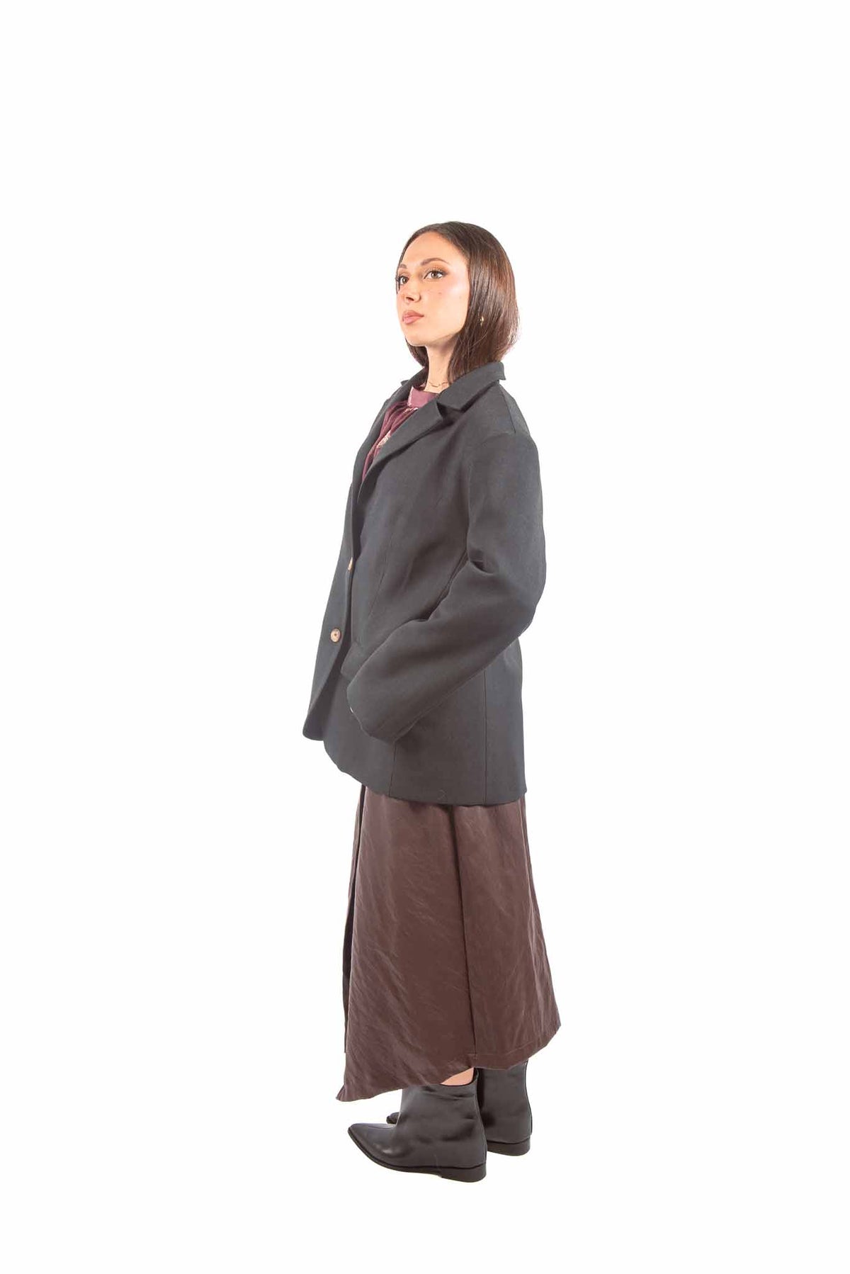 Blazer Monopetto con Ricamo Tigre sul Retro donna Tensione in - 4
