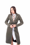 Cappotto Lungo Verde Militare donna Miss love - 4