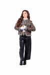 Giacca Spencer in Tweed Animalier donna Tensione in - 2