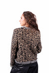 Giacca Spencer in Tweed Animalier donna Tensione in - 4