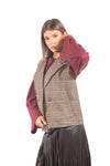 Gilet Doppiopetto in Pied De Poule donna Tensione in - 6