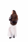Bomber in Ecopelle Marrone con Ecopelliccia donna Tensione in - 5