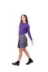 Maglia Pullover Viola a Costine donna Tensione in - 5