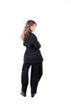 Blazer Sartoriale Nero a Due Bottoni donna Tensione in - 3