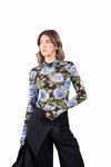Blusa Lupetto Fantasia Floreale donna Tensione in - 1