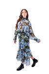 Abito Chemisier Fantasia Floreale con Cintura donna Tensione in - 5