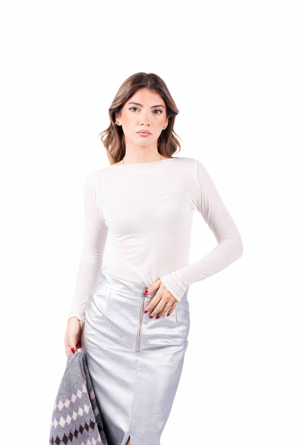 Cashmerina Basic Panna donna Tensione in - 3