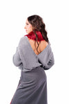 Collo in Ecopelliccia Rosso donna Tensione in - 1