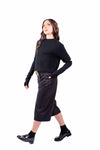 Bermuda Sartoriale Nero Gessato con Cintura donna Tensione in - 6