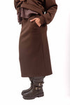 Gonna Midi a Tubino Cioccolato donna Miss love - 2