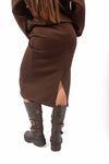 Gonna Midi a Tubino Cioccolato donna Miss love - 3