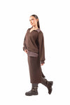 Gonna Midi a Tubino Cioccolato donna Miss love - 5