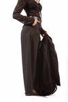 Pantaloni Palazzo Neri con Cintura donna Miss love - 2