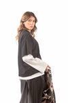 Completo T-shirt Oversize Nera e Maglia Bianca Long-Sleeve donna Miss love - 4