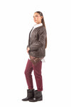 Pantaloni Chino Bordeaux con Cintura Borchiata donna Miss love - 4