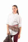 Camicia Bianca con Bandana Sfrangiata donna Miss love - 1