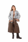 Pantaloni Palazzo con Pinces Cioccolato donna Miss love - 4