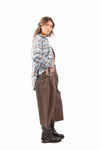 Pantaloni Palazzo con Pinces Cioccolato donna Miss love - 3